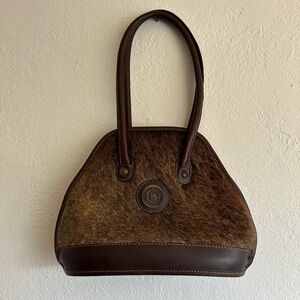 Elegant Brown Leather Cowhide Women's Bag